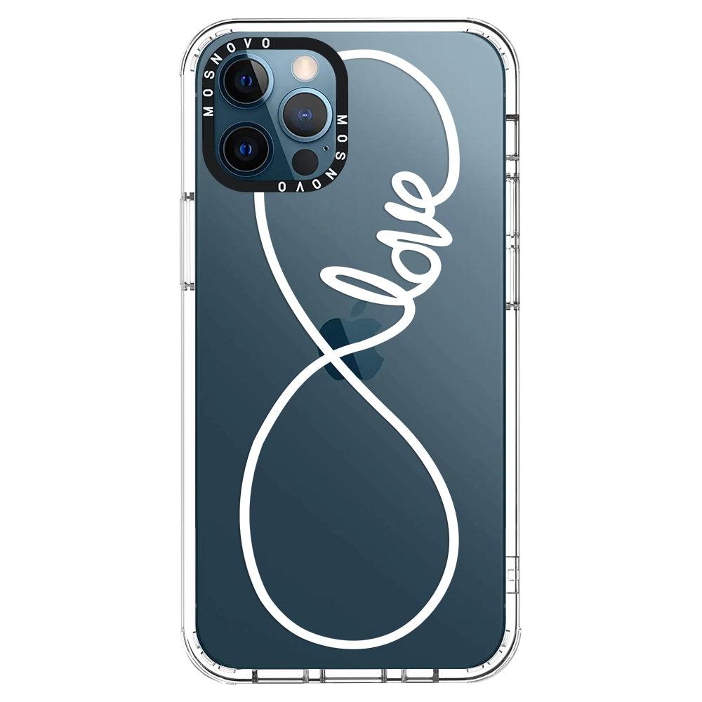 Infinity Love Phone Case - iPhone 12 Pro Max Case - MOSNOVO