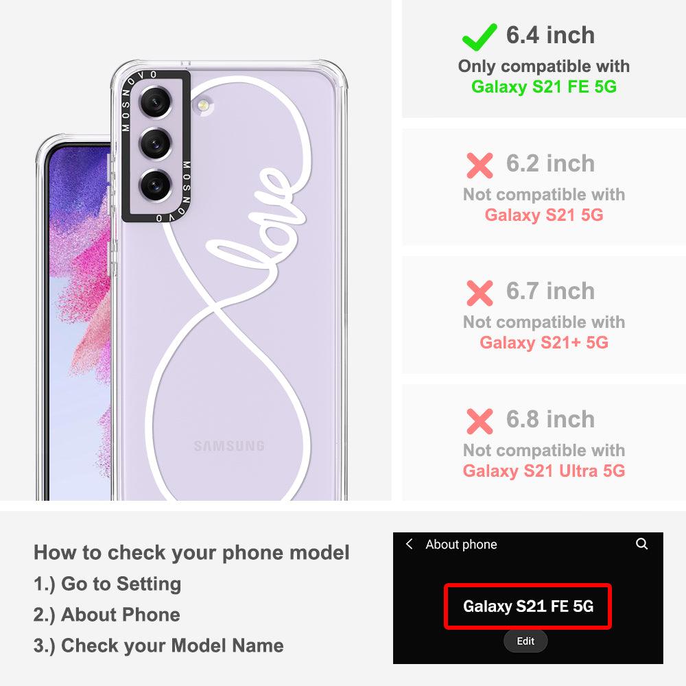 Infinity Love Phone Case - Samsung Galaxy S21 FE Case - MOSNOVO