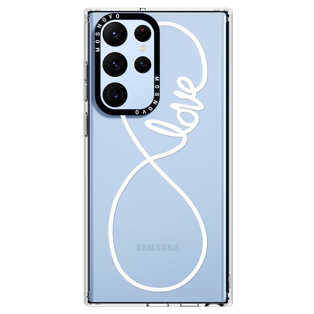 Infinity Love Phone Case - Samsung Galaxy S22 Ultra Case - MOSNOVO