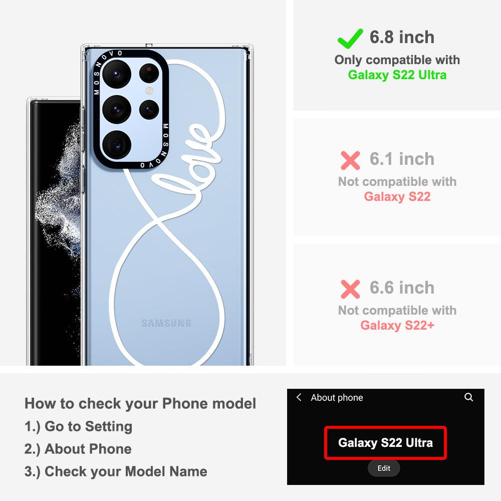 Infinity Love Phone Case - Samsung Galaxy S22 Ultra Case - MOSNOVO