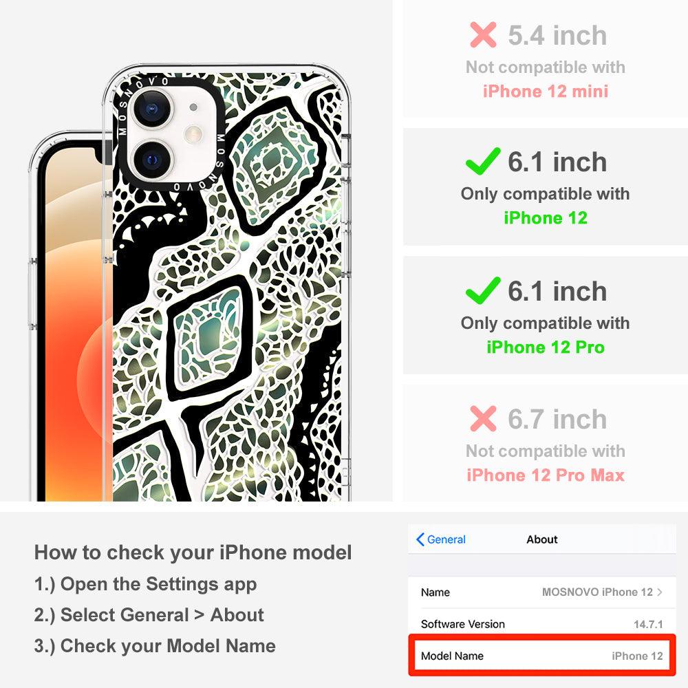 Jade Snake Phone Case - iPhone 12 Case - MOSNOVO