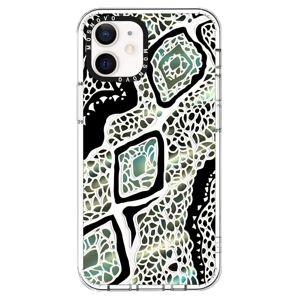 Jade Snake Phone Case - iPhone 12 Mini Case - MOSNOVO