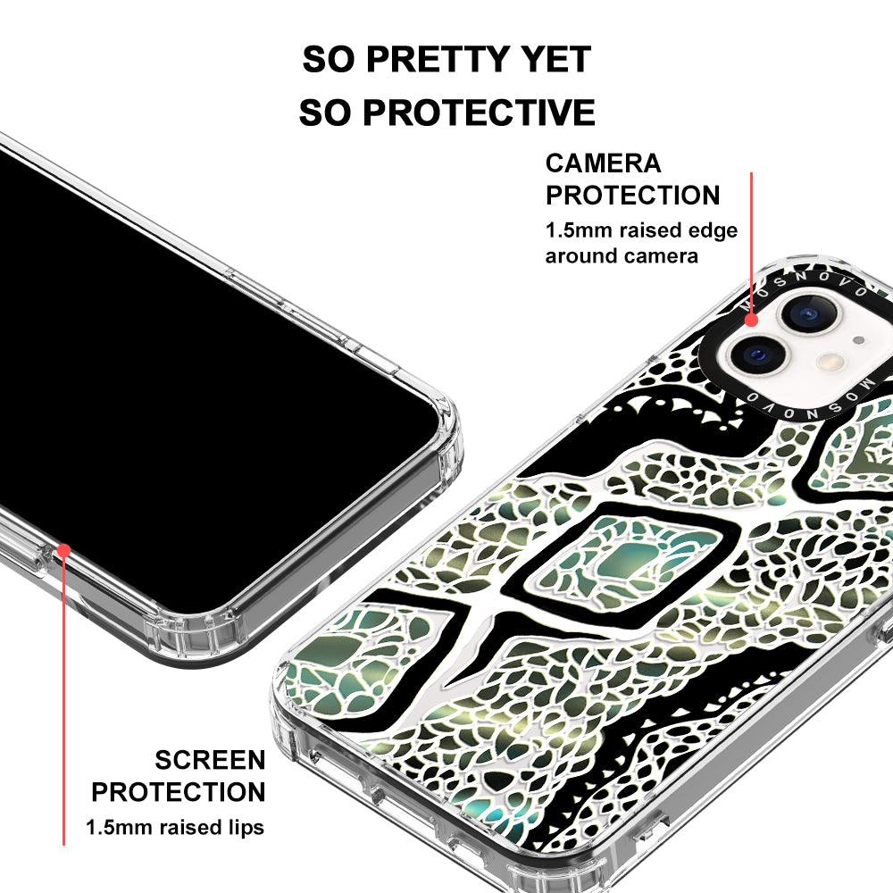 Jade Snake Phone Case - iPhone 12 Mini Case - MOSNOVO