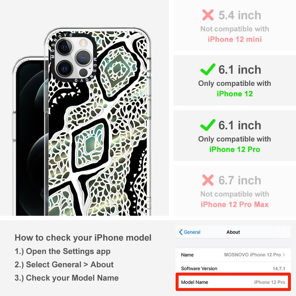 Jade Snake Phone Case - iPhone 12 Pro Case - MOSNOVO