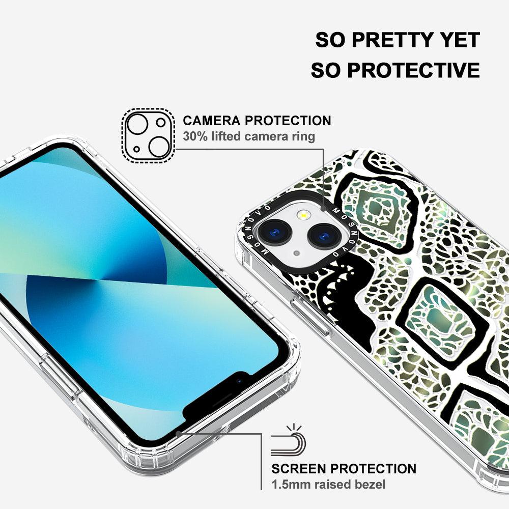 Jade Snake Phone Case - iPhone 13 Mini Case - MOSNOVO