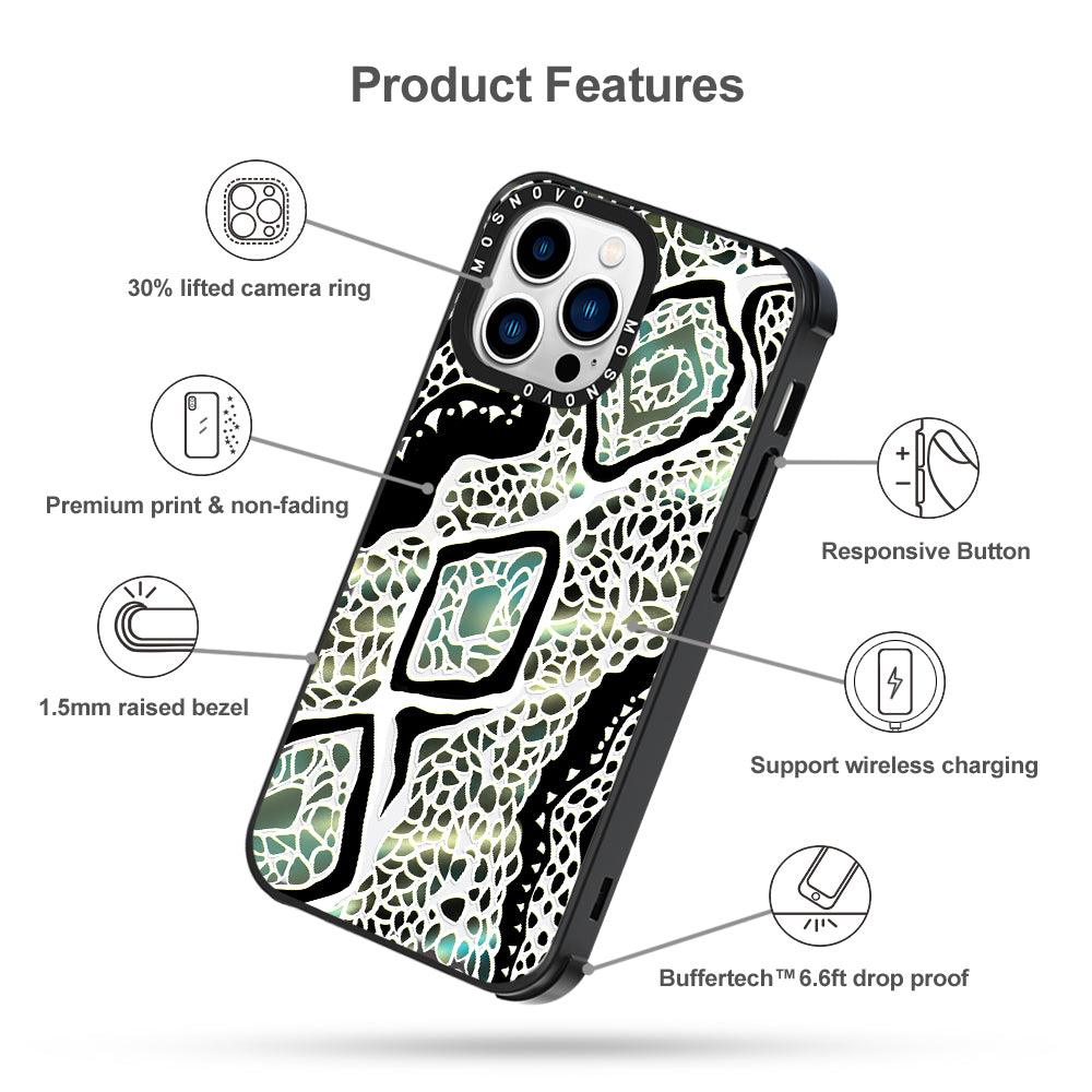 Jade Snake Phone Case - iPhone 13 Pro Case - MOSNOVO