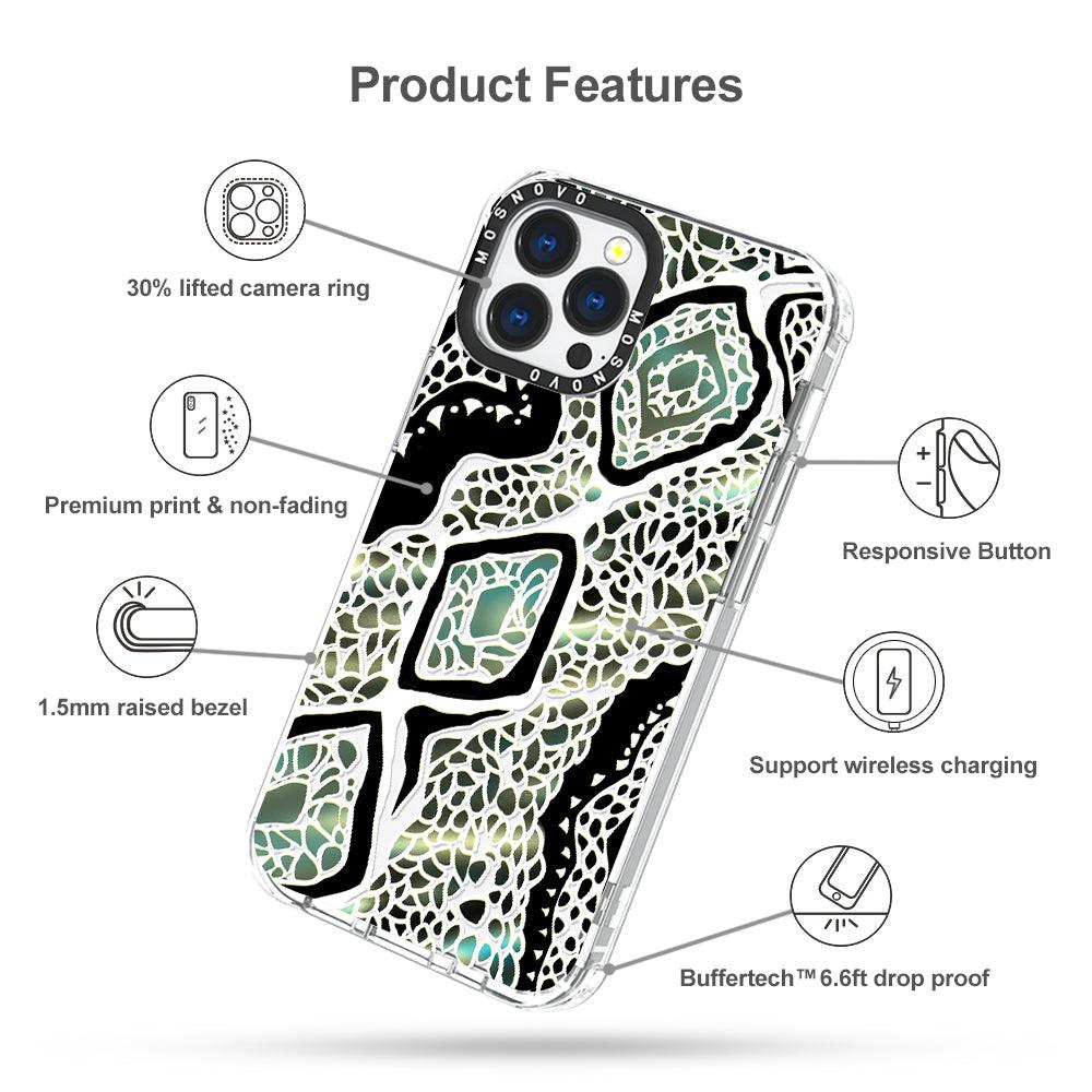 Jade Snake Phone Case - iPhone 13 Pro Max Case - MOSNOVO