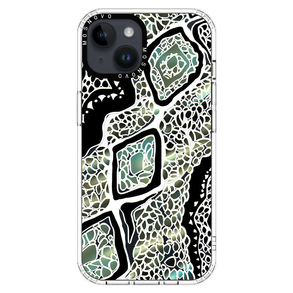 Jade Snake Phone Case - iPhone 14 Plus Case - MOSNOVO