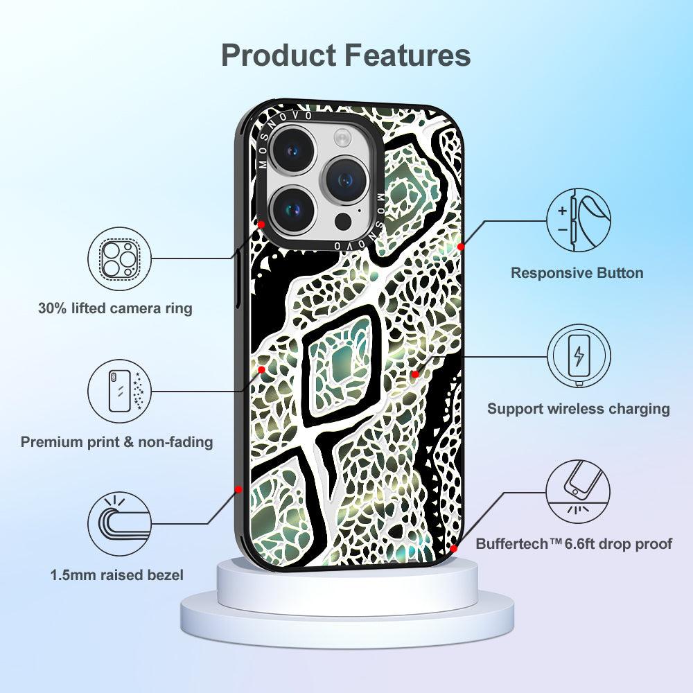 Jade Snake Phone Case - iPhone 14 Pro Case - MOSNOVO