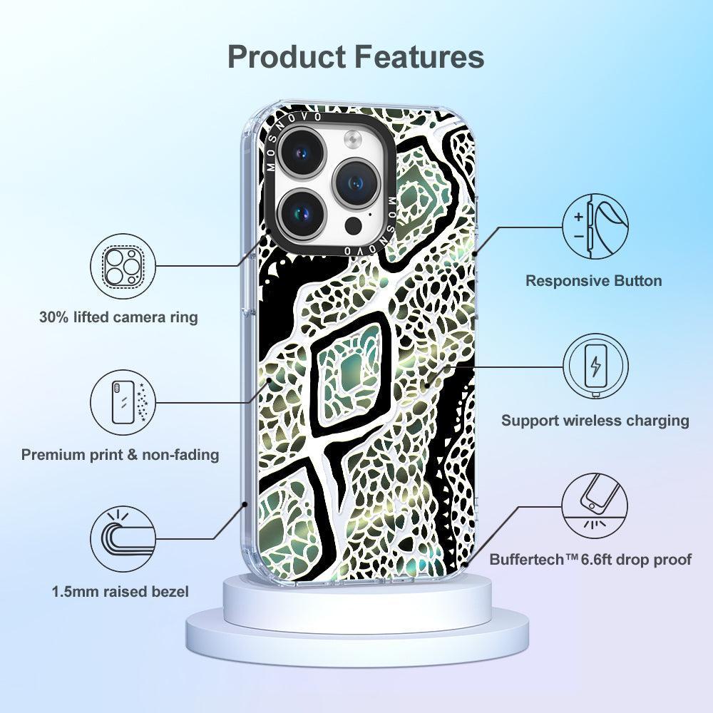 Jade Snake Phone Case - iPhone 14 Pro Case - MOSNOVO