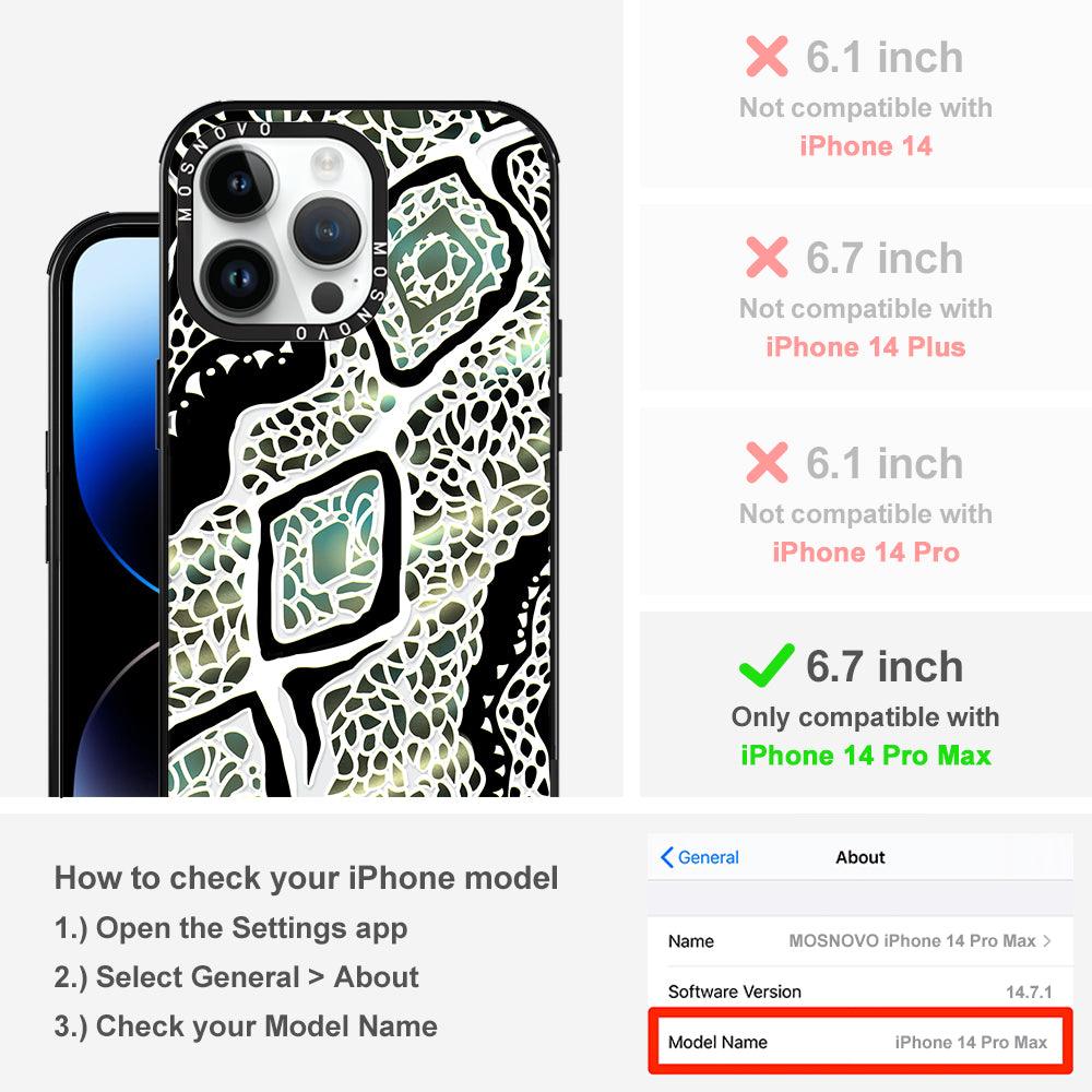 Jade Snake Phone Case - iPhone 14 Pro Max Case - MOSNOVO