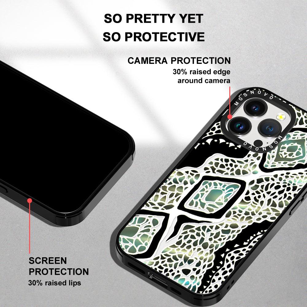 Jade Snake Phone Case - iPhone 14 Pro Max Case - MOSNOVO