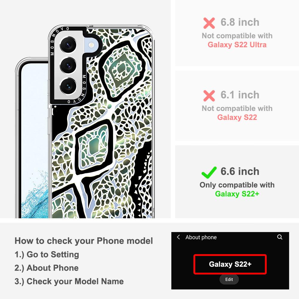 Jade Snake Phone Case - Samsung Galaxy S22 Plus Case - MOSNOVO