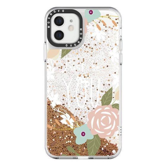 Just Be You Glitter Phone Case - iPhone 12 Mini Case