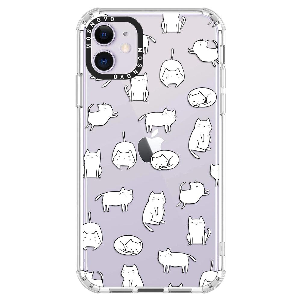 Cute Cats Phone Case - iPhone 11 Case - MOSNOVO