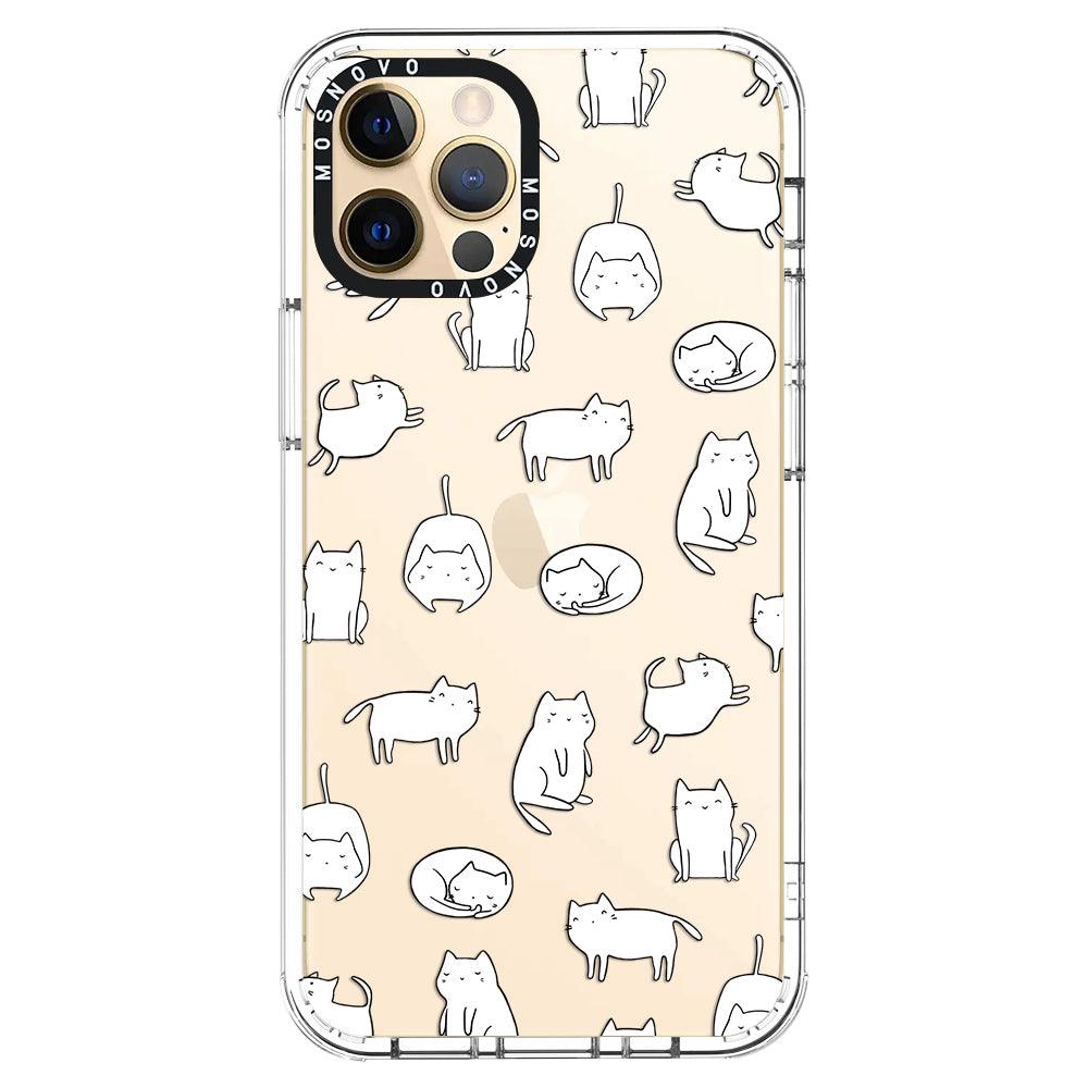 Cute Cats Phone Case - iPhone 12 Pro Max Case - MOSNOVO