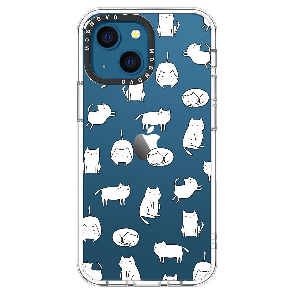 Cute Cats Phone Case - iPhone 13 Case - MOSNOVO