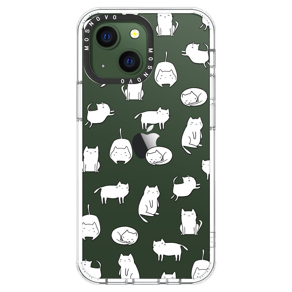 Cute Cats Phone Case - iPhone 13 Case - MOSNOVO