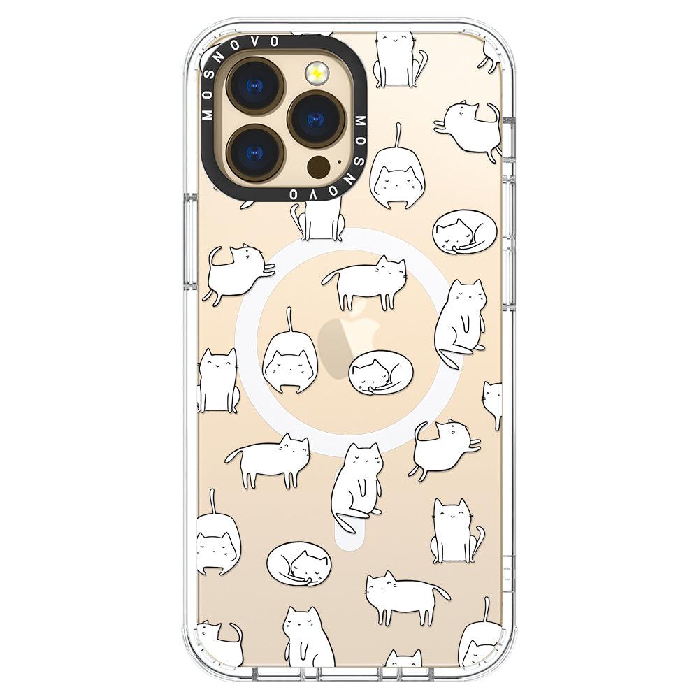Cute Cats Phone Case - iPhone 13 Pro Max Case - MOSNOVO