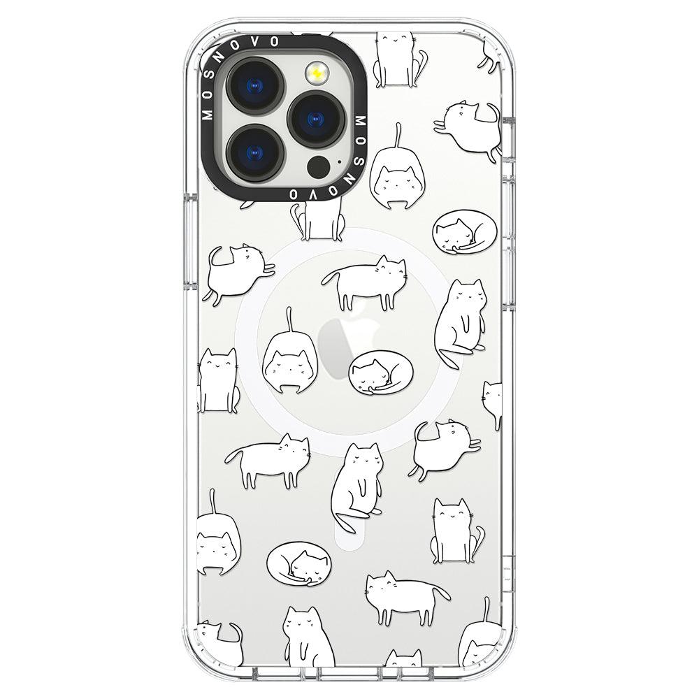 Cute Cats Phone Case - iPhone 13 Pro Max Case - MOSNOVO