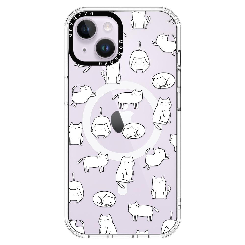 Cute Cats Phone Case - iPhone 14 Case - MOSNOVO