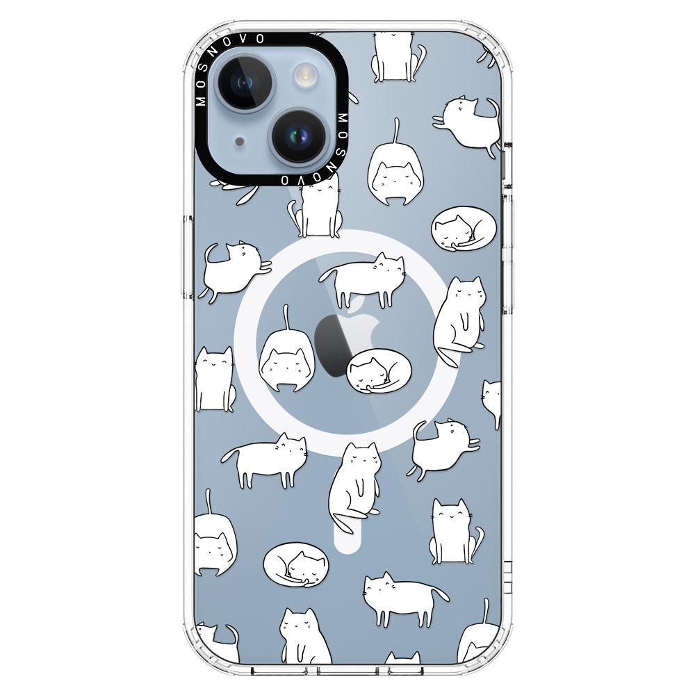 Cute Cats Phone Case - iPhone 14 Case - MOSNOVO