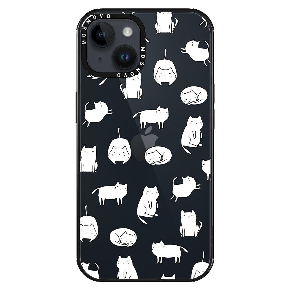 Cute Cats Phone Case - iPhone 14 Plus Case - MOSNOVO