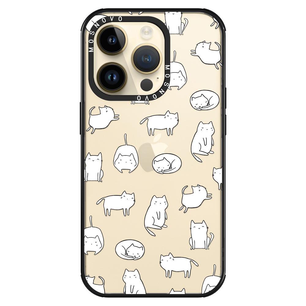 Cute Cats Phone Case - iPhone 14 Pro Case - MOSNOVO