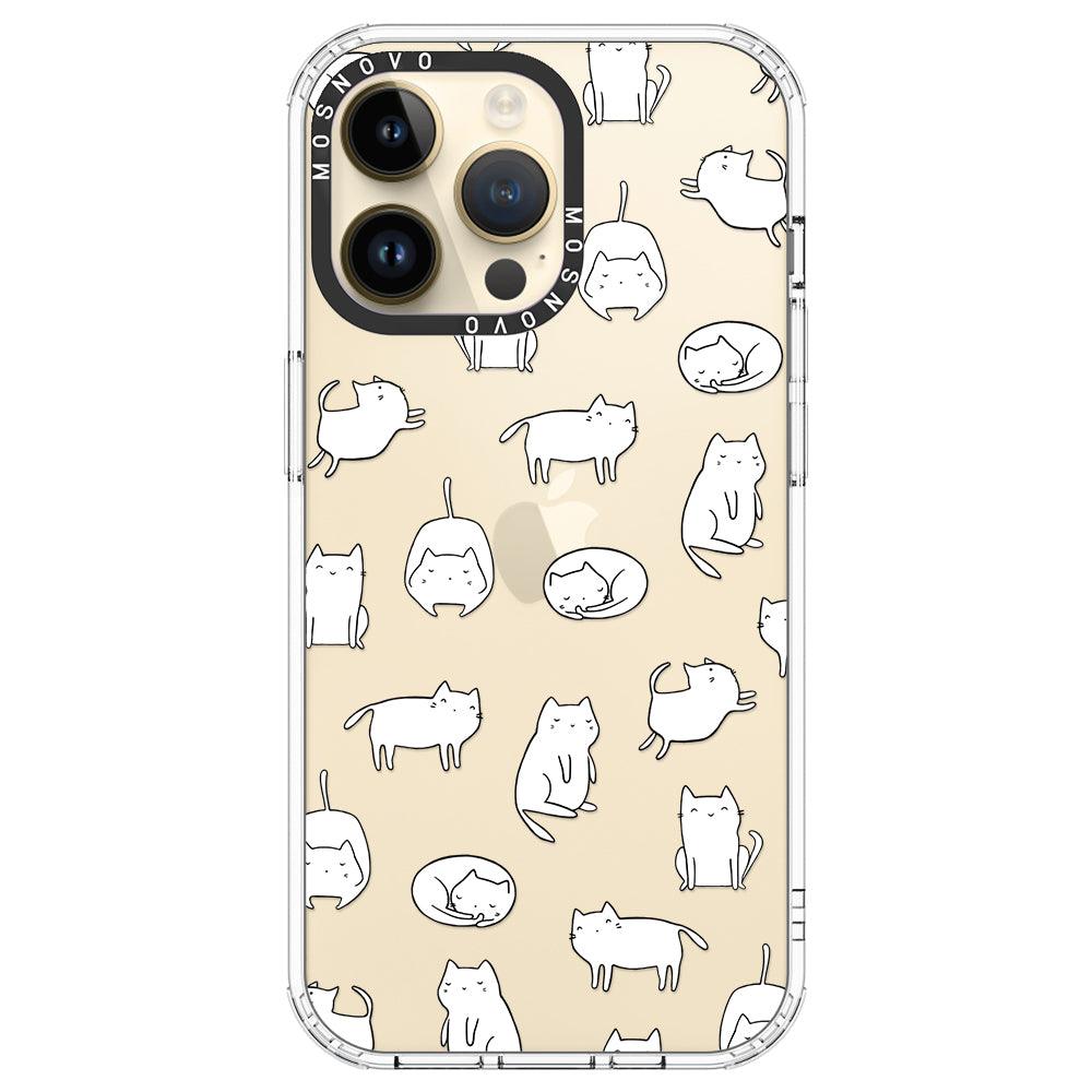 Cute Cats Phone Case - iPhone 14 Pro Max Case - MOSNOVO