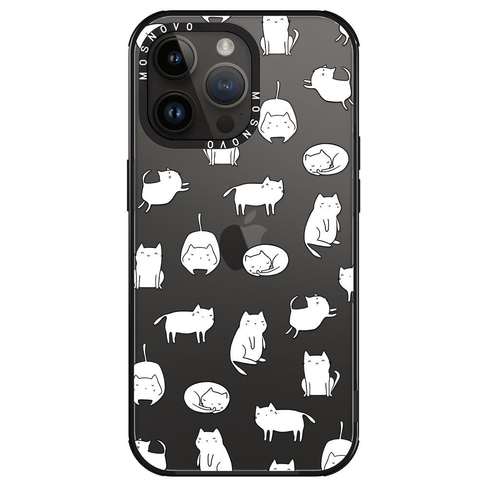 Cute Cats Phone Case - iPhone 14 Pro Max Case - MOSNOVO
