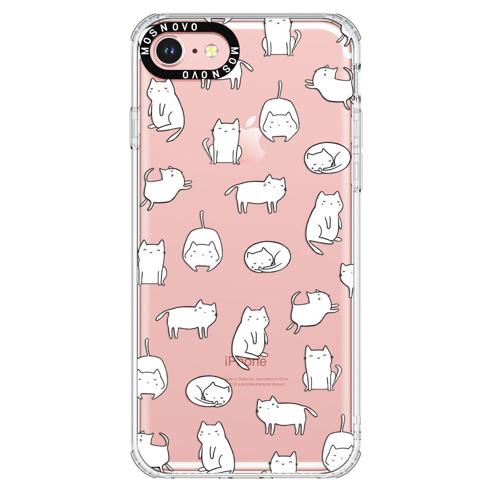 Cute Cats Phone Case - iPhone 8 Case - MOSNOVO
