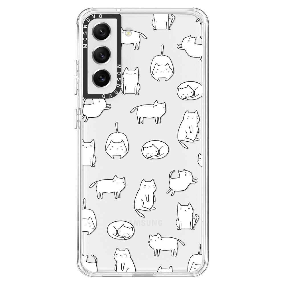Kawaii Cat Phone Case - Samsung Galaxy S21 FE Case - MOSNOVO