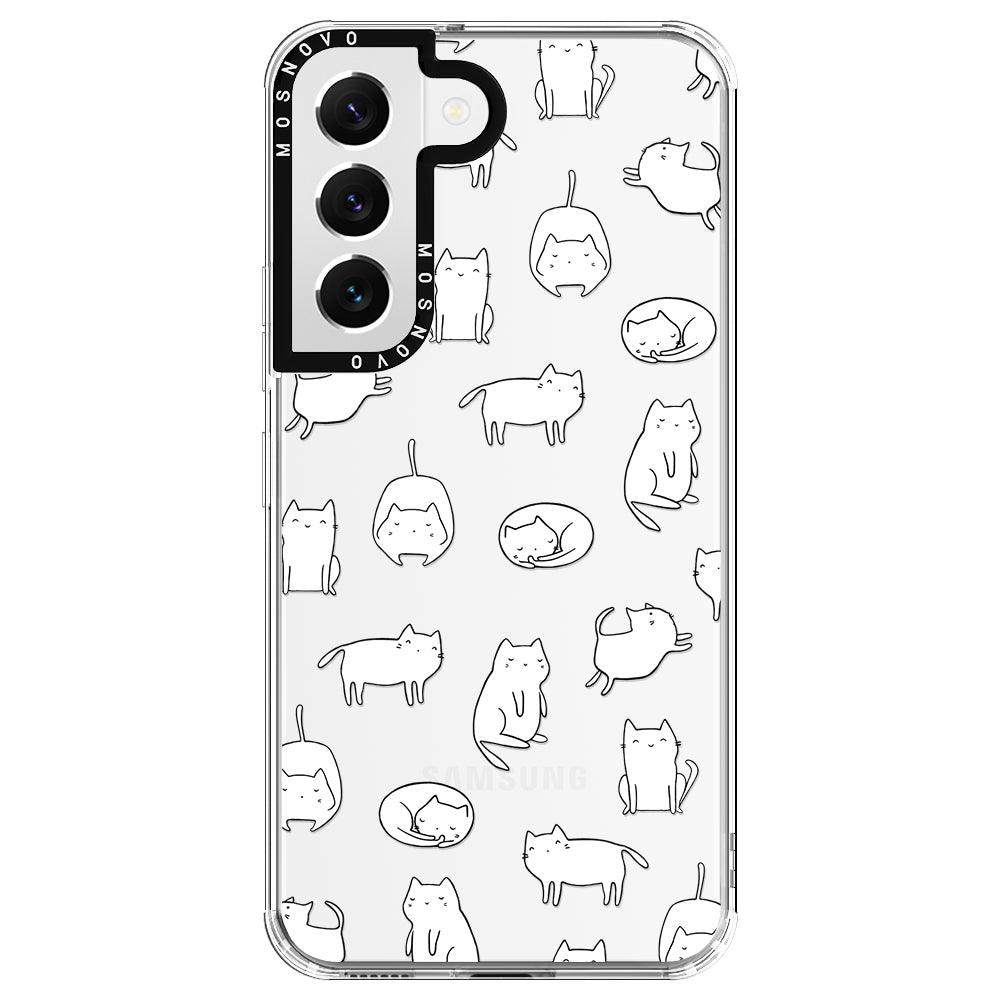 Kawaii Cat Phone Case - Samsung Galaxy S22 Plus Case - MOSNOVO