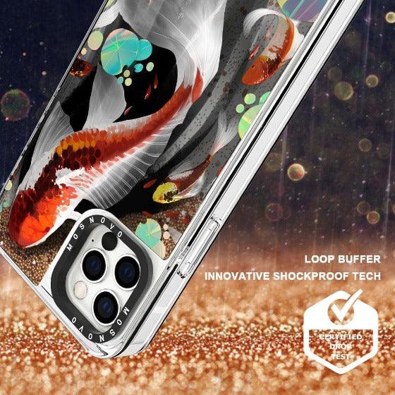 Koi Art Glitter Phone Case - iPhone 12 Pro Case - MOSNOVO