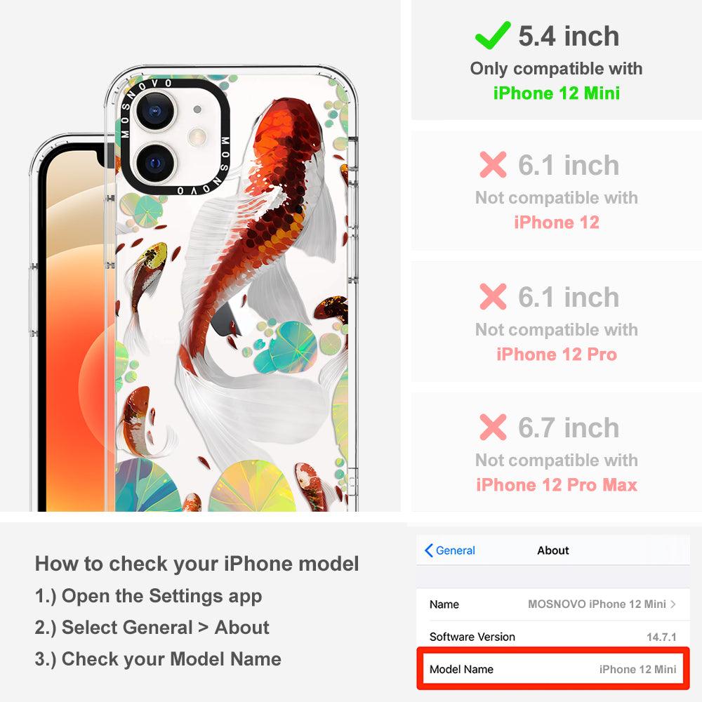 Koi Art Phone Case - iPhone 12 Mini Case - MOSNOVO