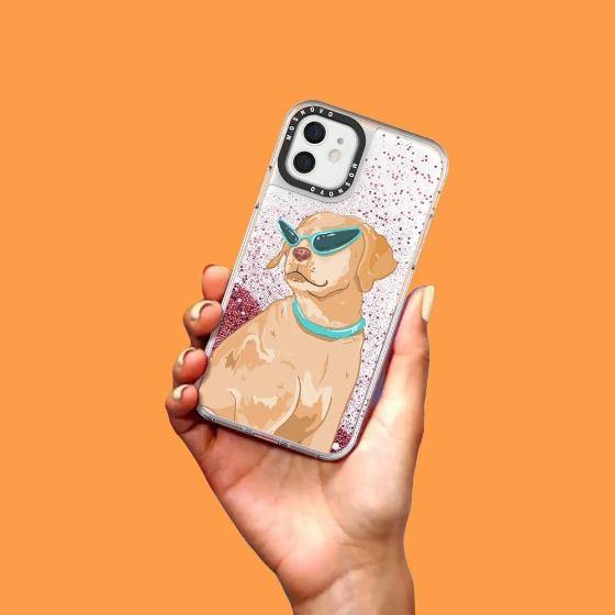 Labrador Glitter Phone Case - iPhone 12 Case - MOSNOVO
