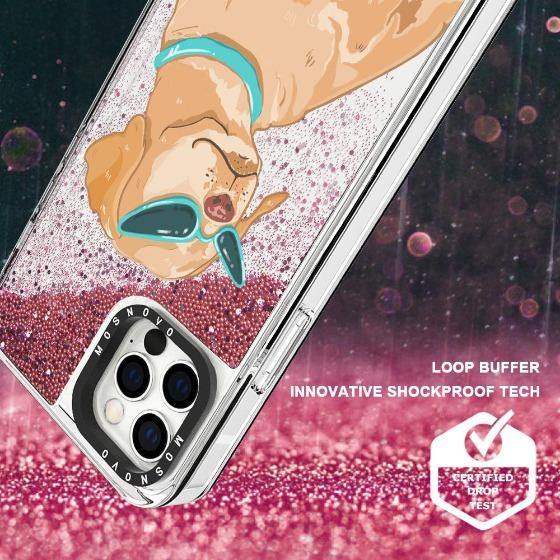 Labrador Glitter Phone Case - iPhone 12 Pro Case - MOSNOVO