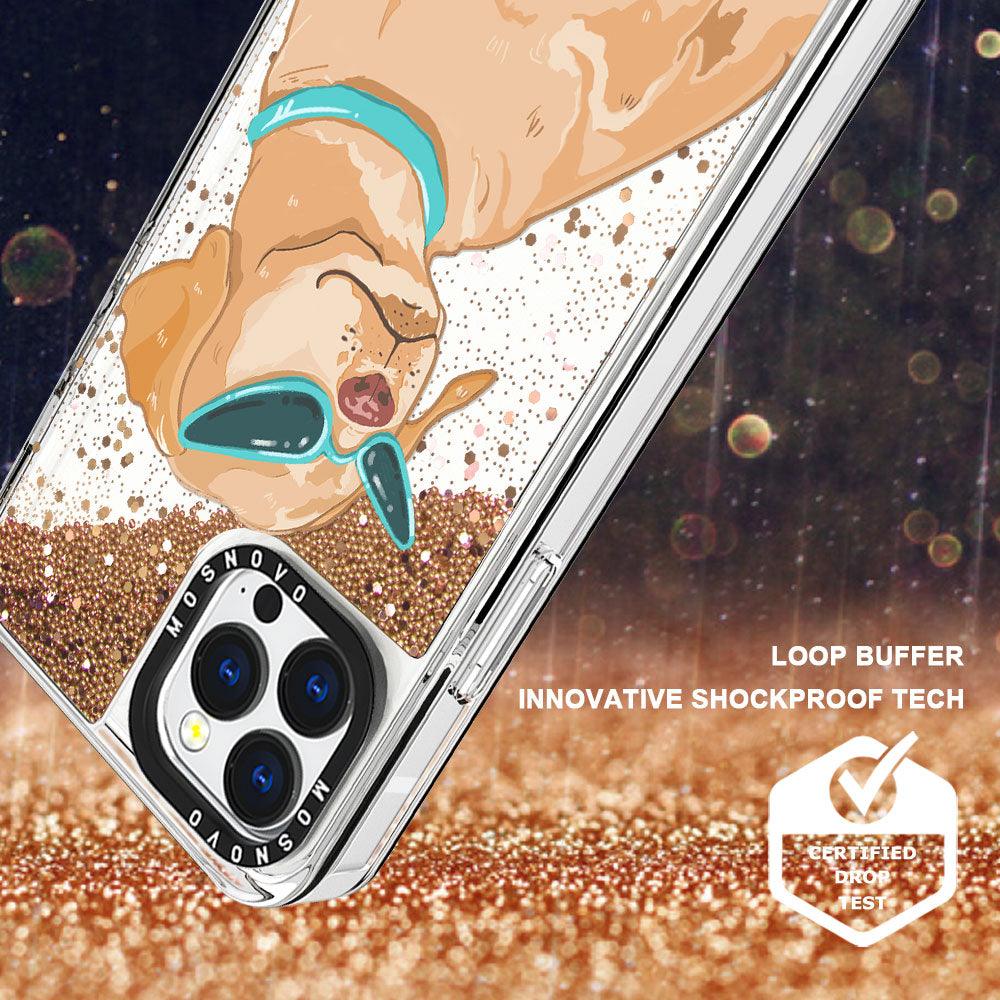 Labrador Glitter Phone Case - iPhone 13 Pro Max Case - MOSNOVO