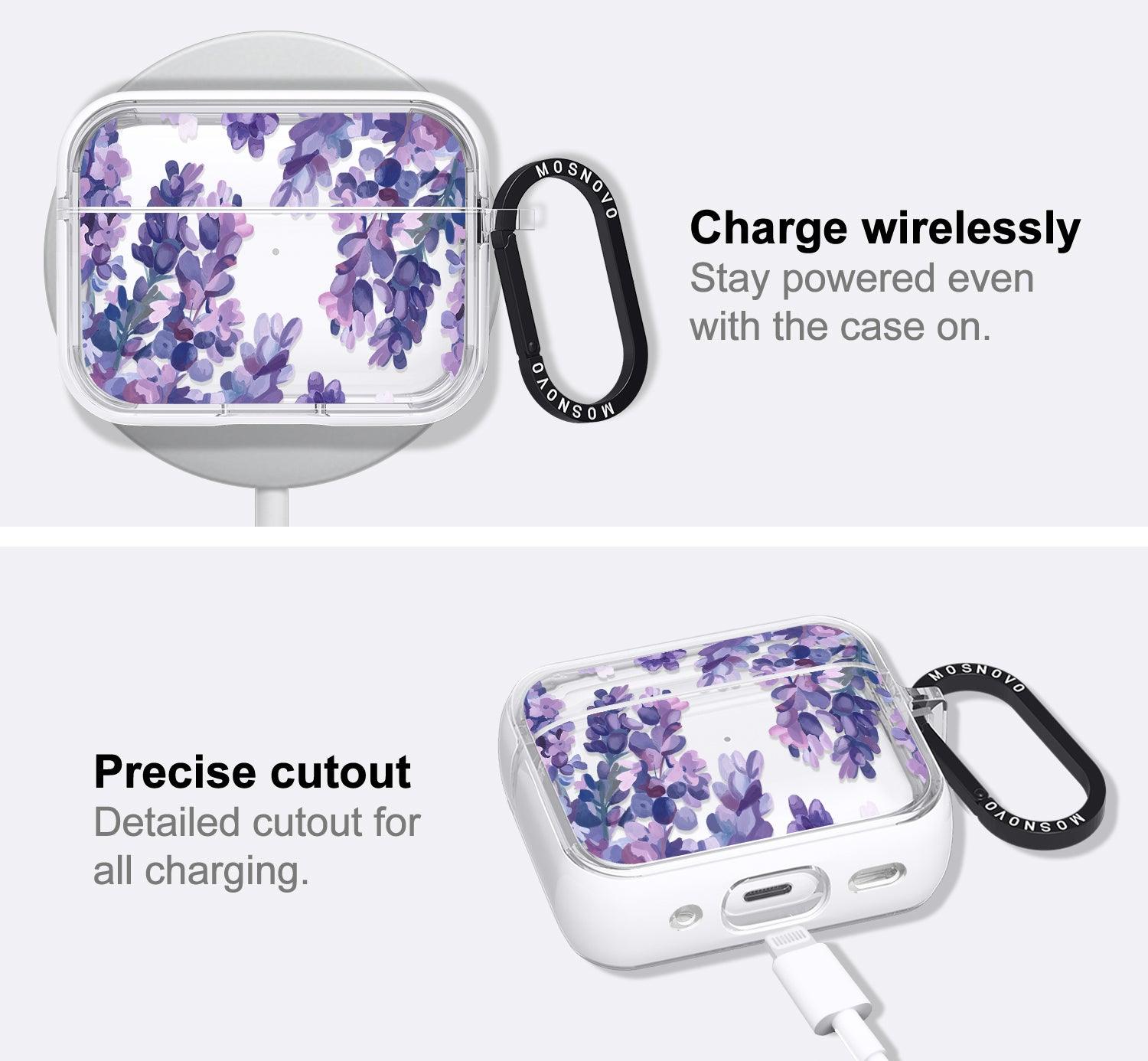 Lavender Floral flower AirPods Pro 2 Case (2nd Generation) - MOSNOVO