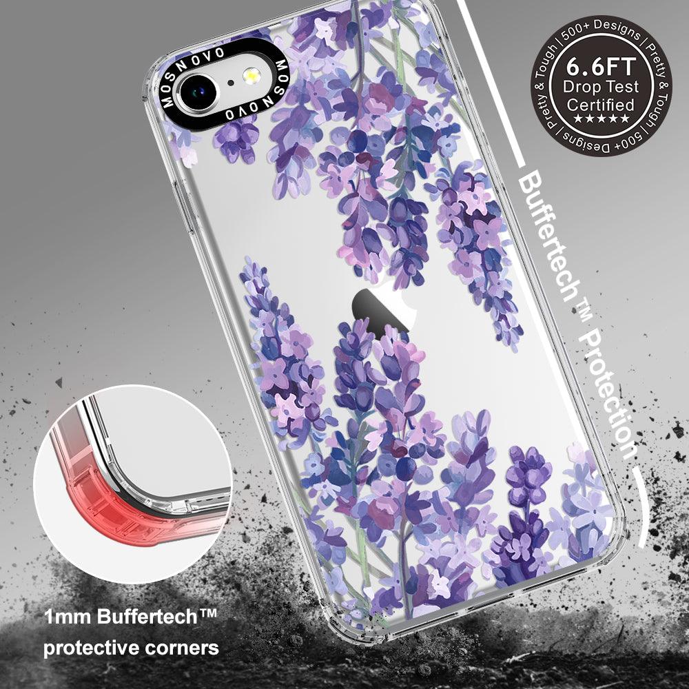Lavender Floral flower Phone Case - iPhone SE 2020 Case - MOSNOVO