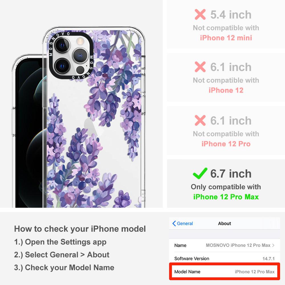 Lavender Phone Case - iPhone 12 Pro Max Case - MOSNOVO