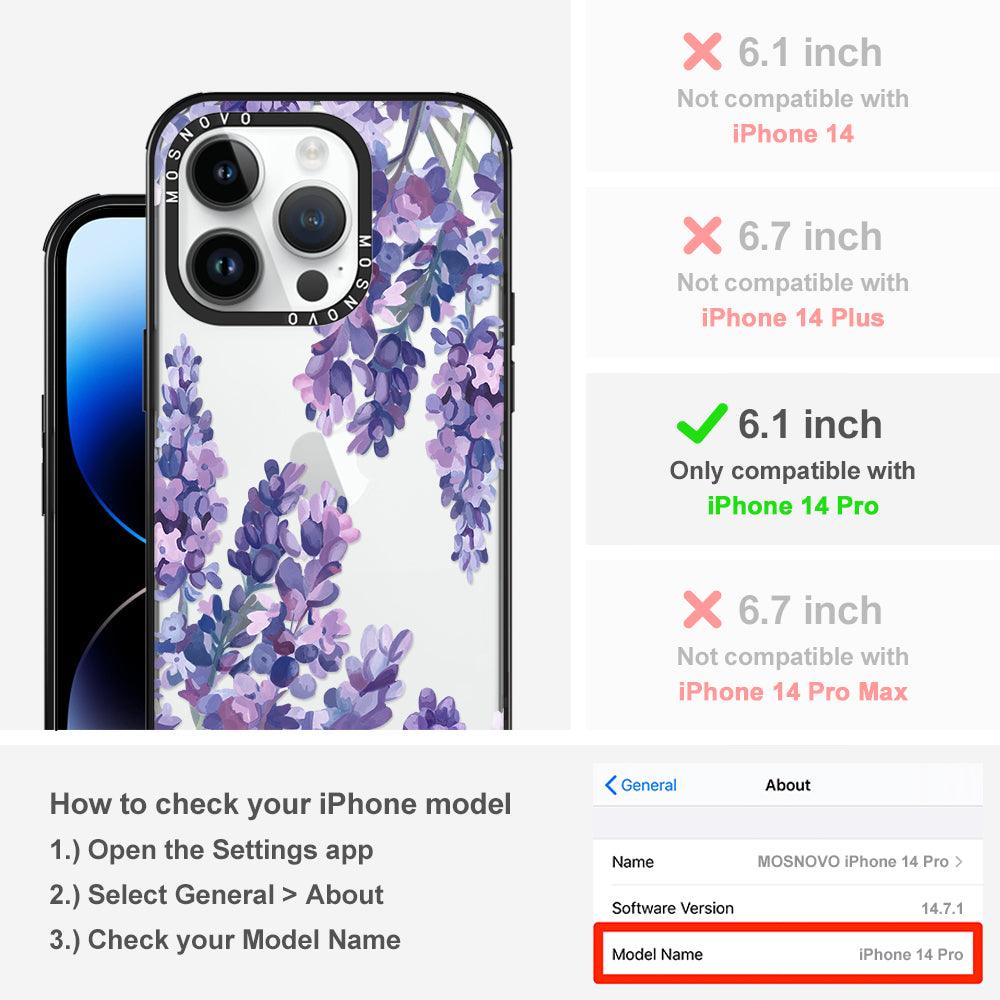 Lavender Phone Case - iPhone 14 Pro Case - MOSNOVO