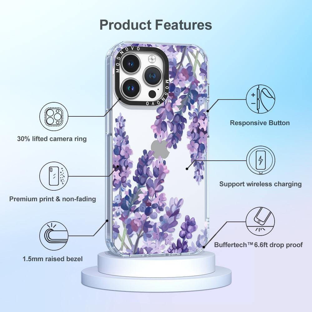 Lavender Phone Case - iPhone 14 Pro Max Case - MOSNOVO