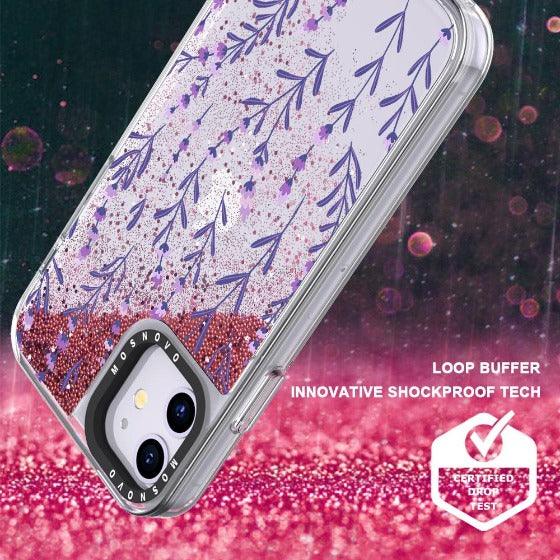Lavenders Glitter Phone Case - iPhone 11 Case - MOSNOVO