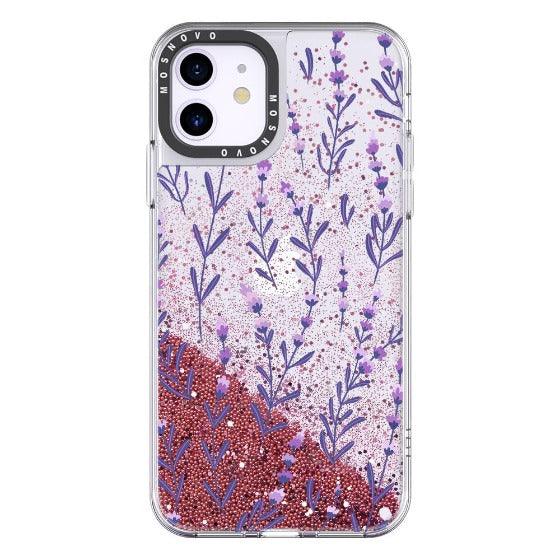 Lavenders Glitter Phone Case - iPhone 11 Case - MOSNOVO