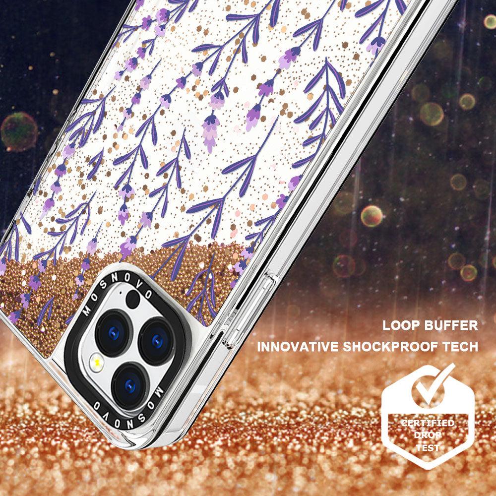 Lavenders Glitter Phone Case - iPhone 13 Pro Max Case - MOSNOVO