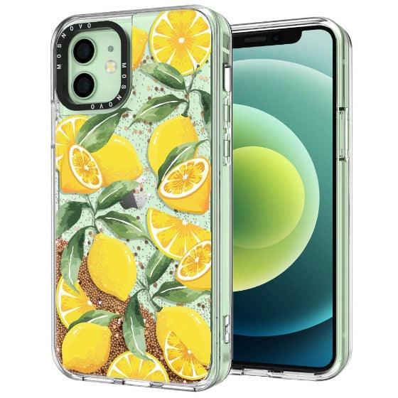 Lemon Glitter Phone Case - iPhone 12 Case - MOSNOVO