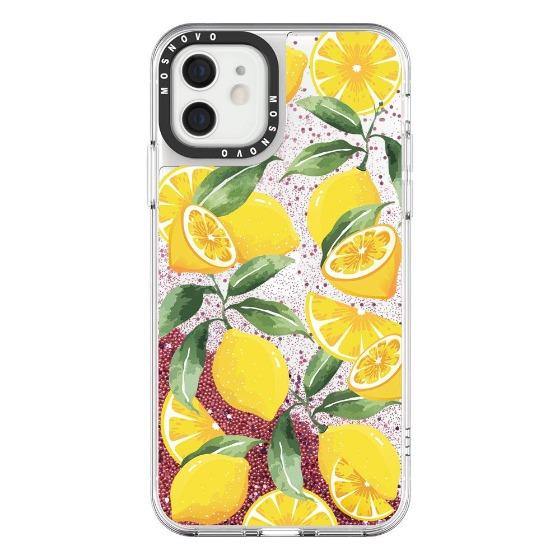 Lemon Glitter Phone Case - iPhone 12 Mini Case