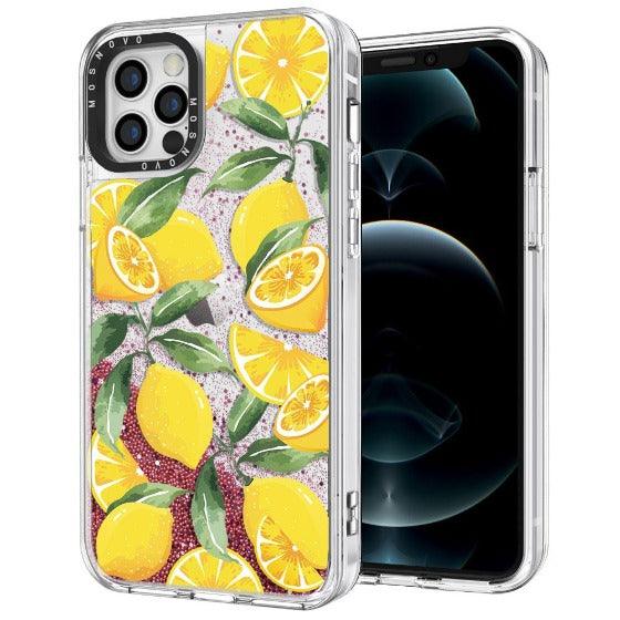 Lemon Glitter Phone Case - iPhone 12 Pro Case - MOSNOVO