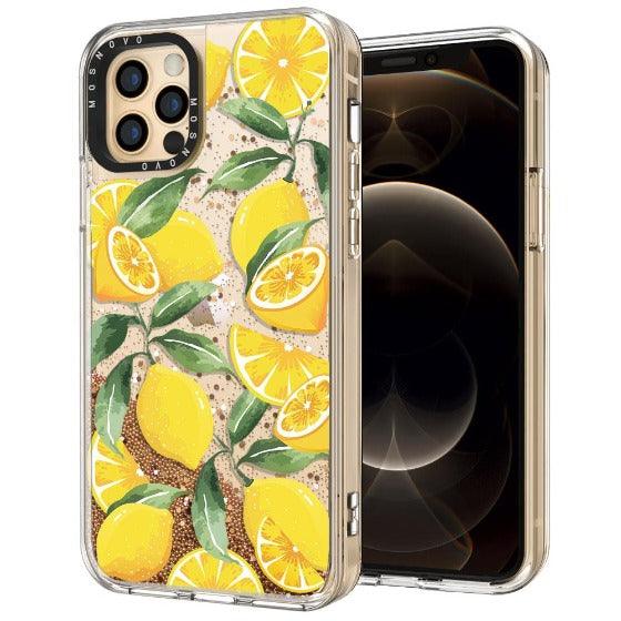 Lemon Glitter Phone Case - iPhone 12 Pro Case - MOSNOVO